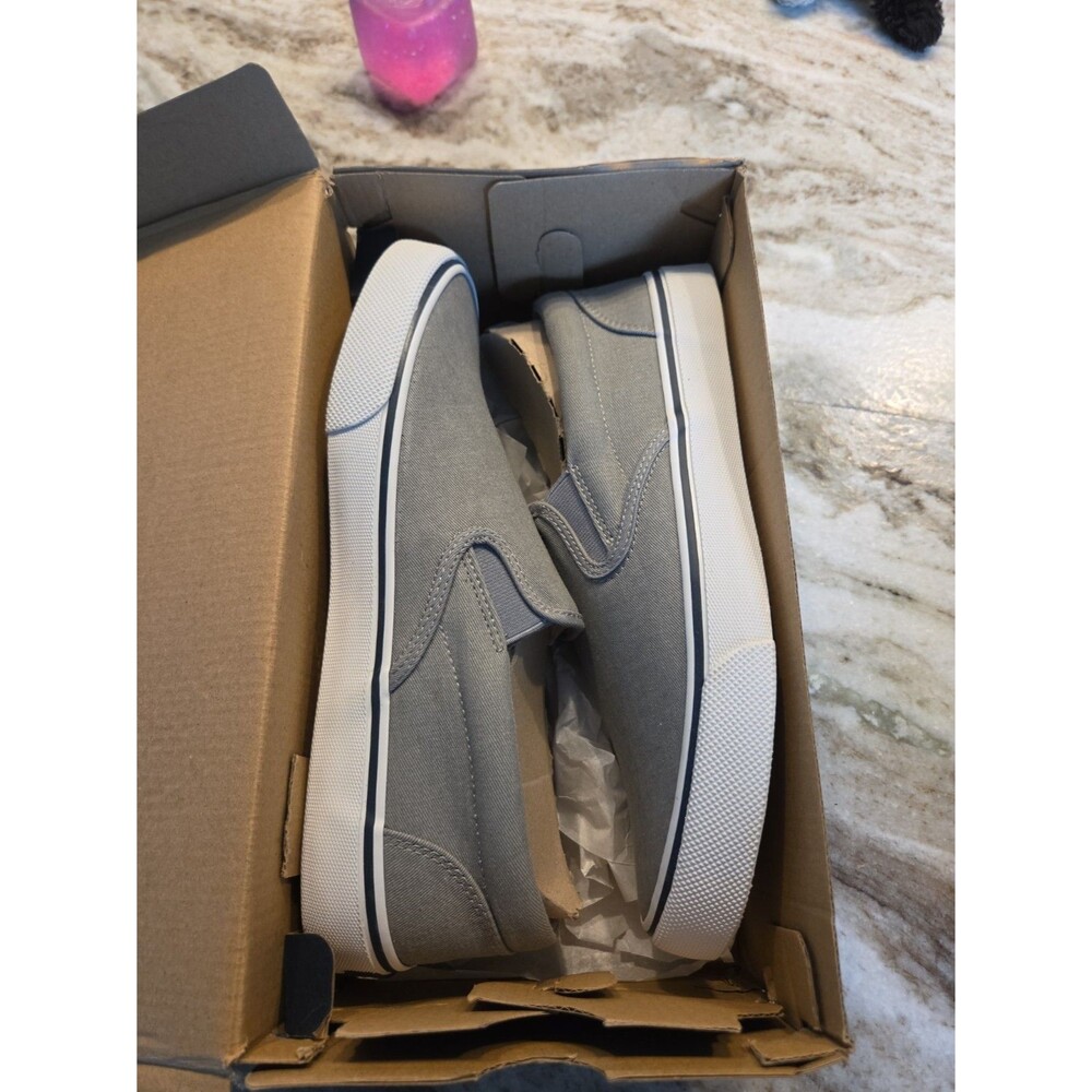 Sperry - Slip On Striper II Shoes, S/O, Gray, Size 8.5, Men’s New Inbox